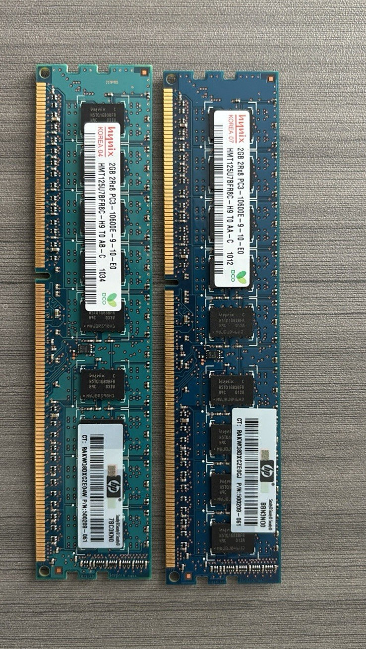 Mixed Lot RAM Modules Samsung SK hynix Hynix Crucial HP Various MPNs