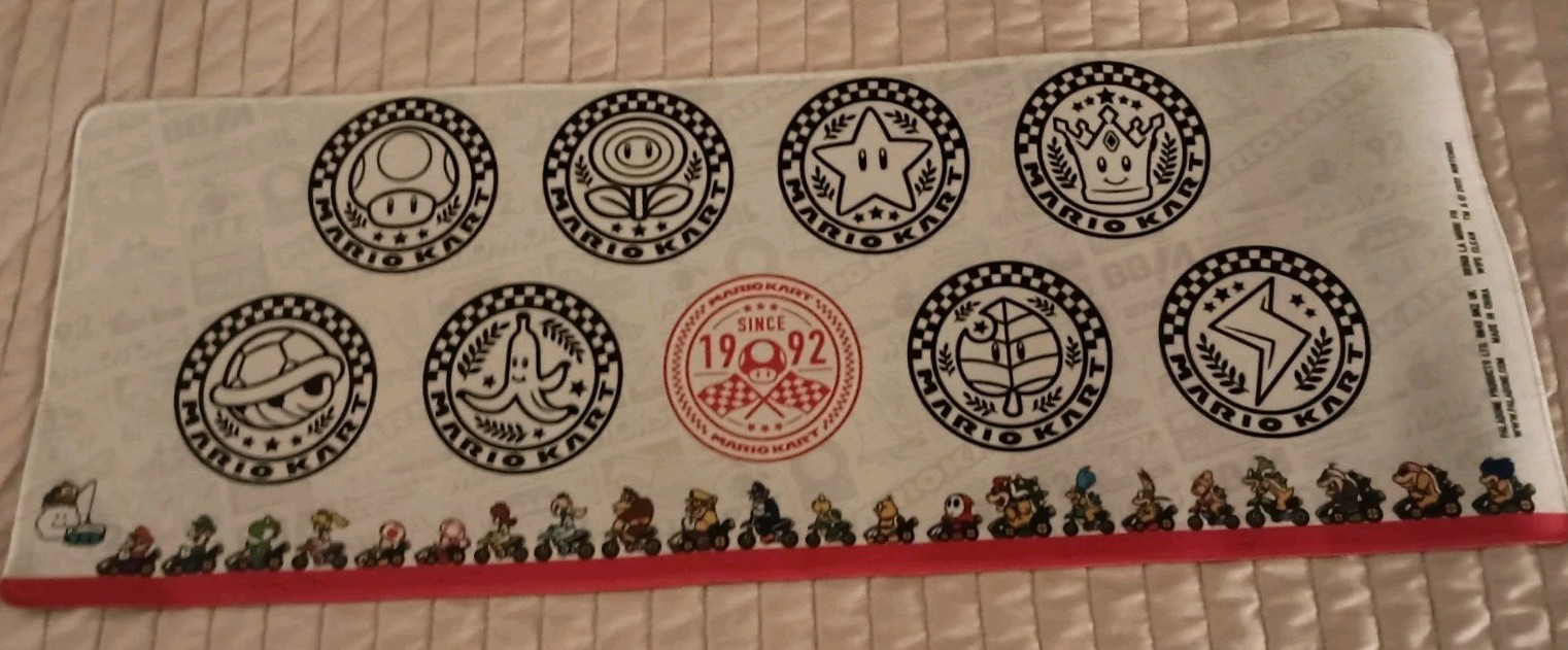 Official Nintendo MARIO KART Gaming Desk Mat  27.5" X 10.2" Paladone Open Box