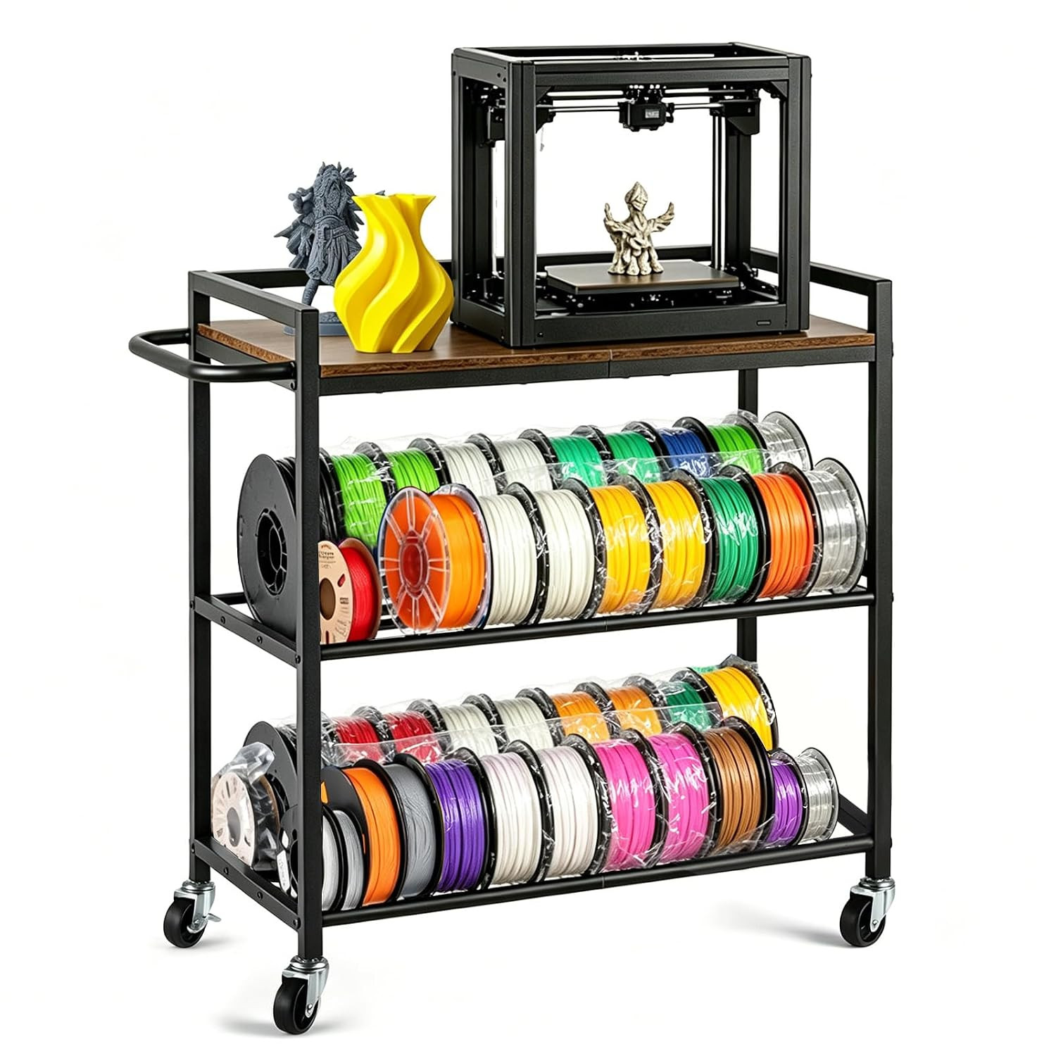 3D Printer Stand Filament Storage Shelf Table Rack Heavy Duty Desk Organizer