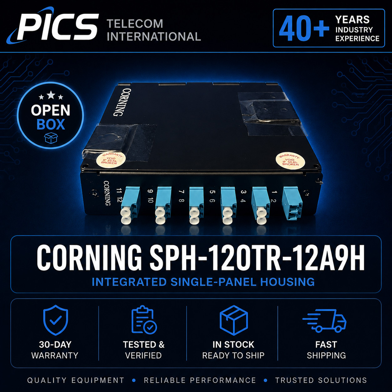 Corning SPH-12OTR-12A9H  Integrated Single-Panel Housing