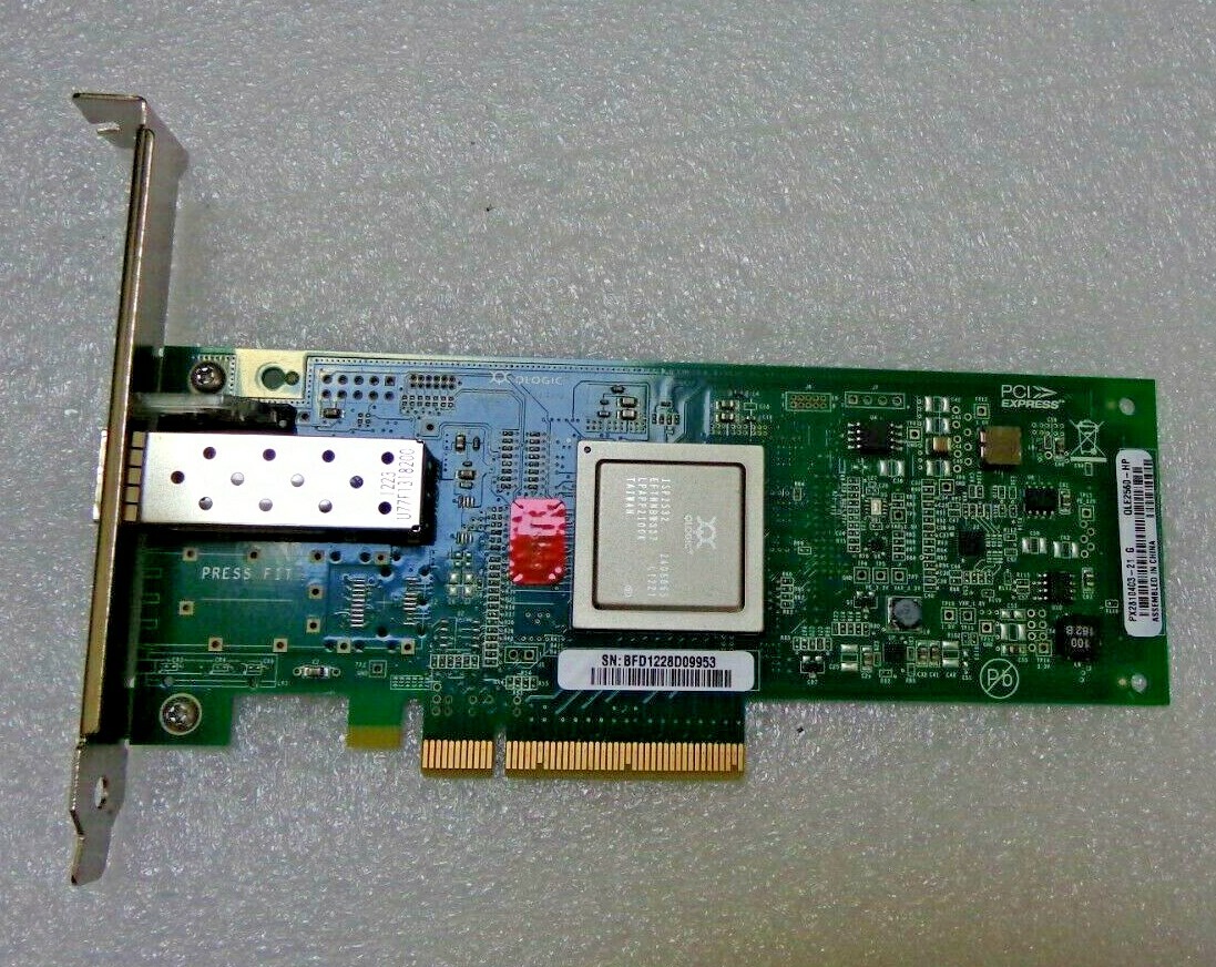 HP Qlogic QLE2560 8GB HBA Adapter Single Port AK344-63002 489190-001 Standard