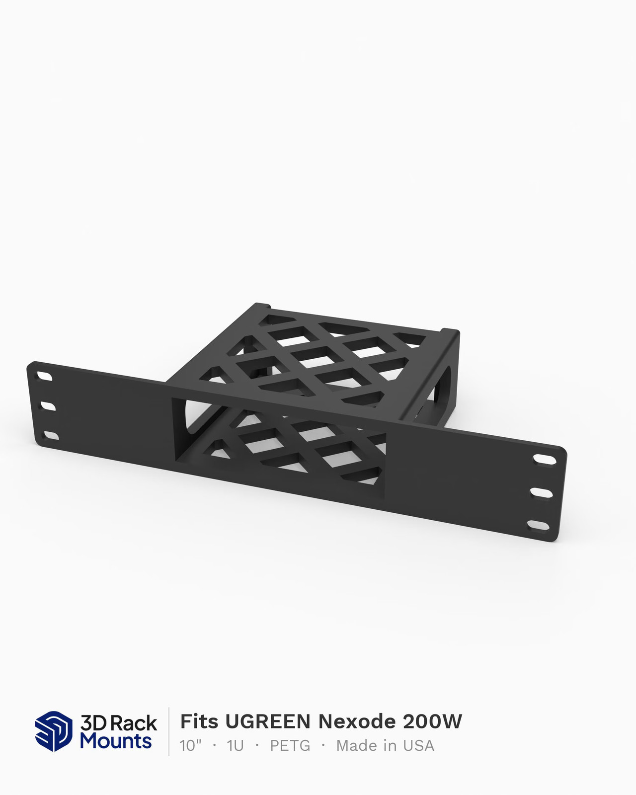 10" UGREEN Nexode 200W 6-Port Charger Mini Rack Mount - 1U