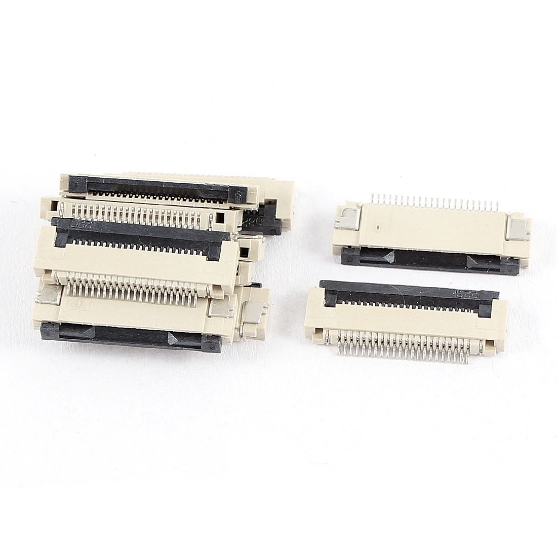 10 Pcs Clamshell Type Bottom Port 22Pin 0.5mm Pitch FFC FPC Sockets Connector