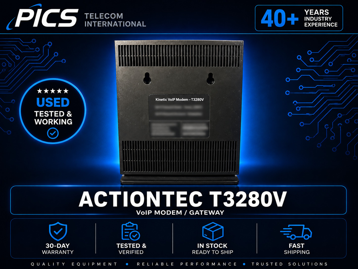 Actiontec Kinetic Windstream T3280 WiFi Modem NO CORDS