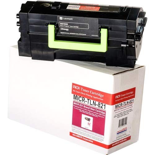 microMICR MICR Toner Cartridge - Alternative for Lexmark - Black (micrtln821)