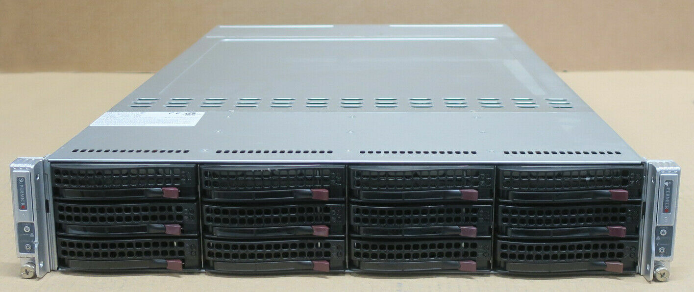 Supermicro SuperServer 6027TR-DTRF 2-Node Server X9DRT-HF 4x E5-2650 256GB Ram