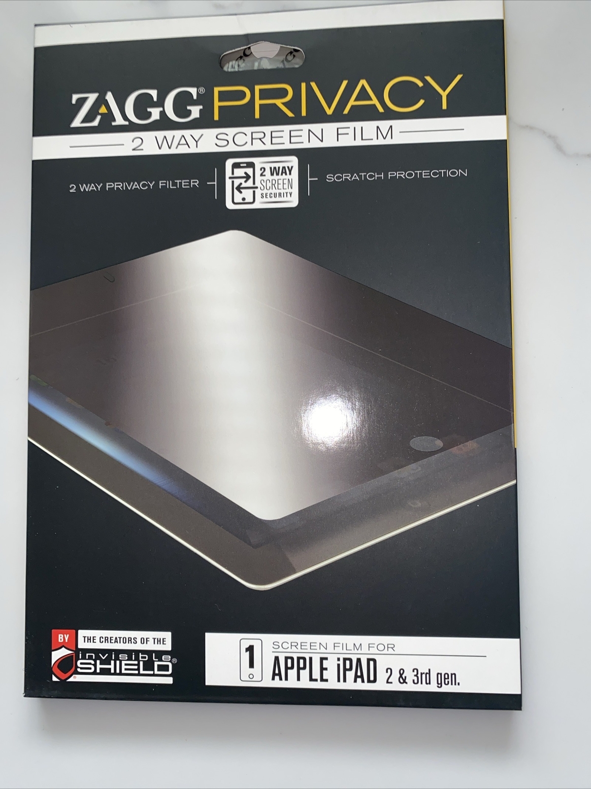 ZAGG 2 Way Privacy Screen For Apple Ipad 2nd & 3RD Gen.