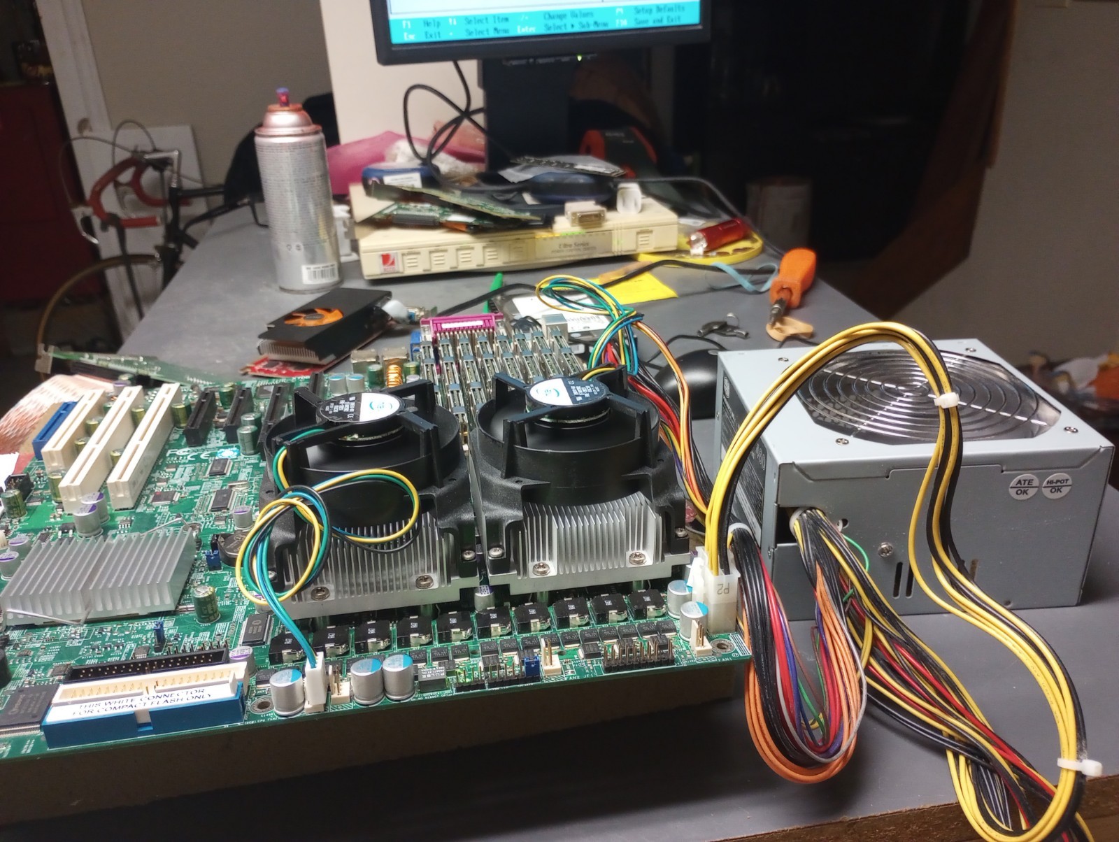 Supermicro x7dbn motherboard,5160 x2 CPU's, Fans and 16 Gb Memory