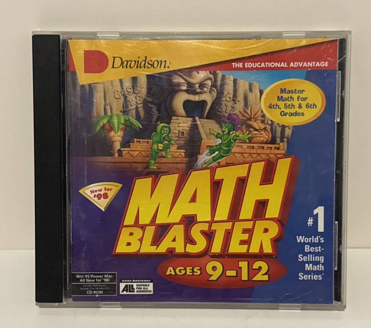 Math Blaster (9-12yrs) - Educational Game, Learning System PC MAC CD-ROM