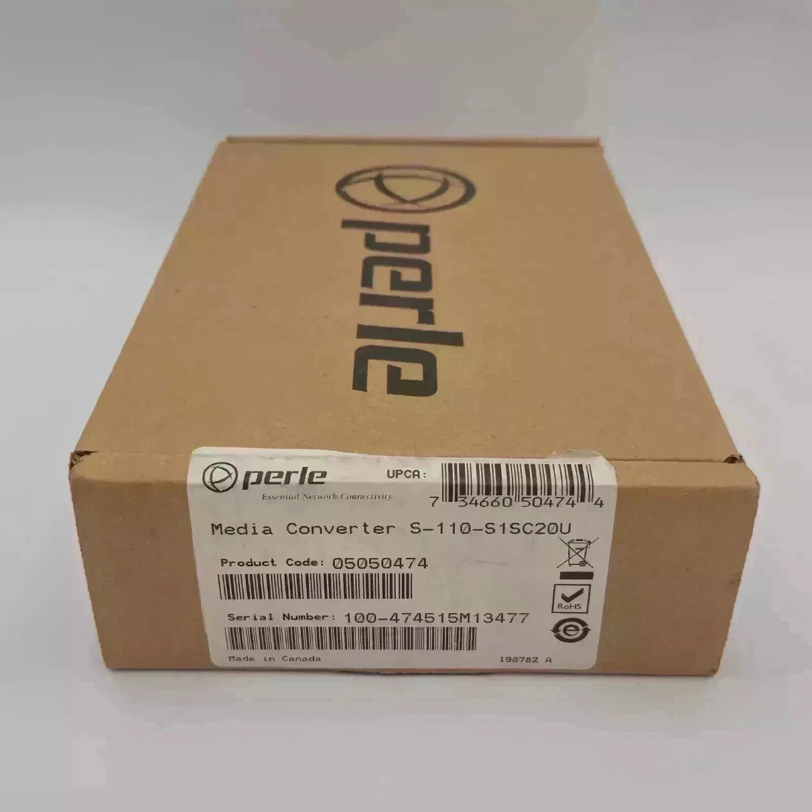 Perle Media Converter S-110-S1SC20U NEW