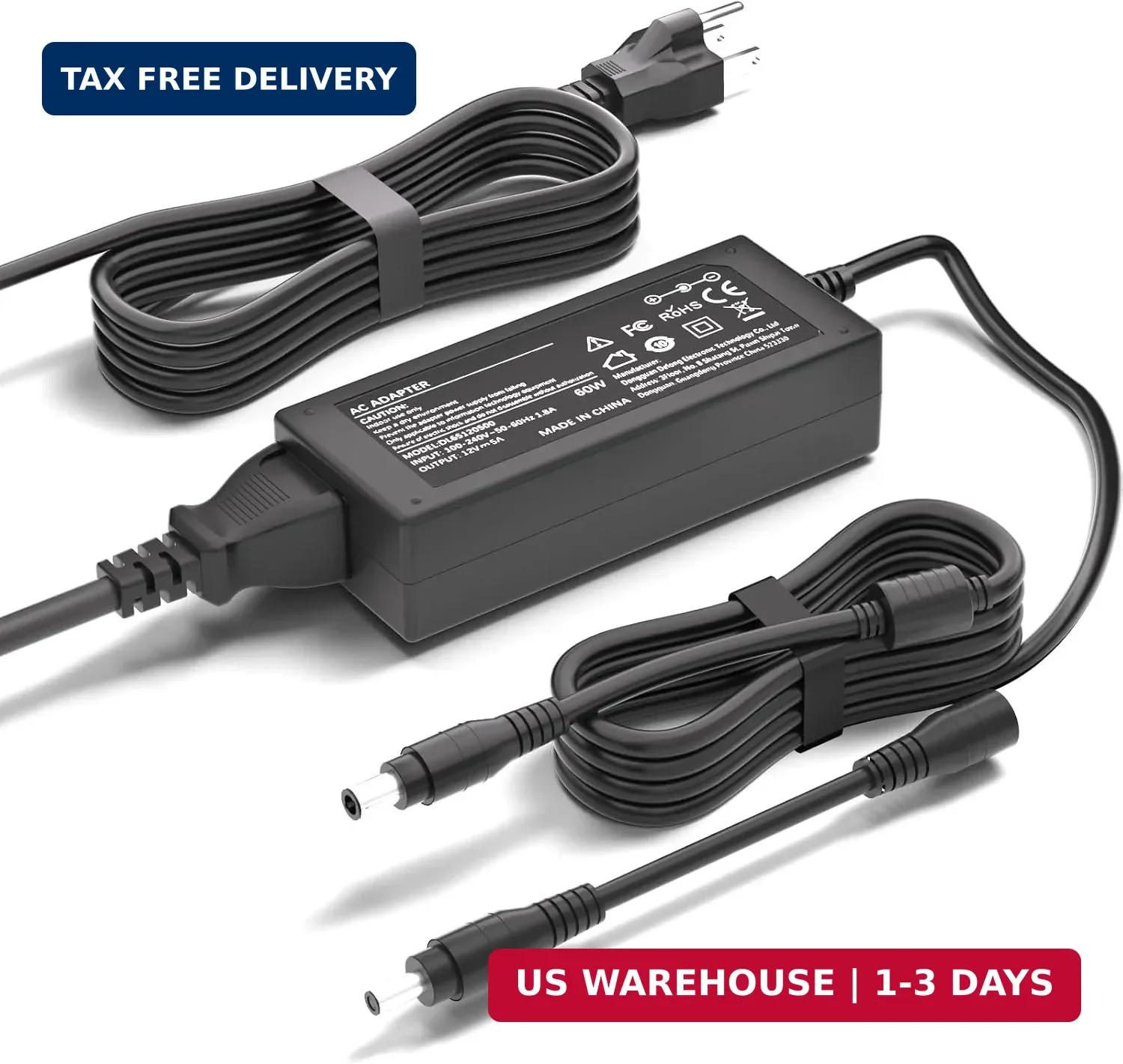 12V Charger Compatible with Peloton PLTN-RB1V1