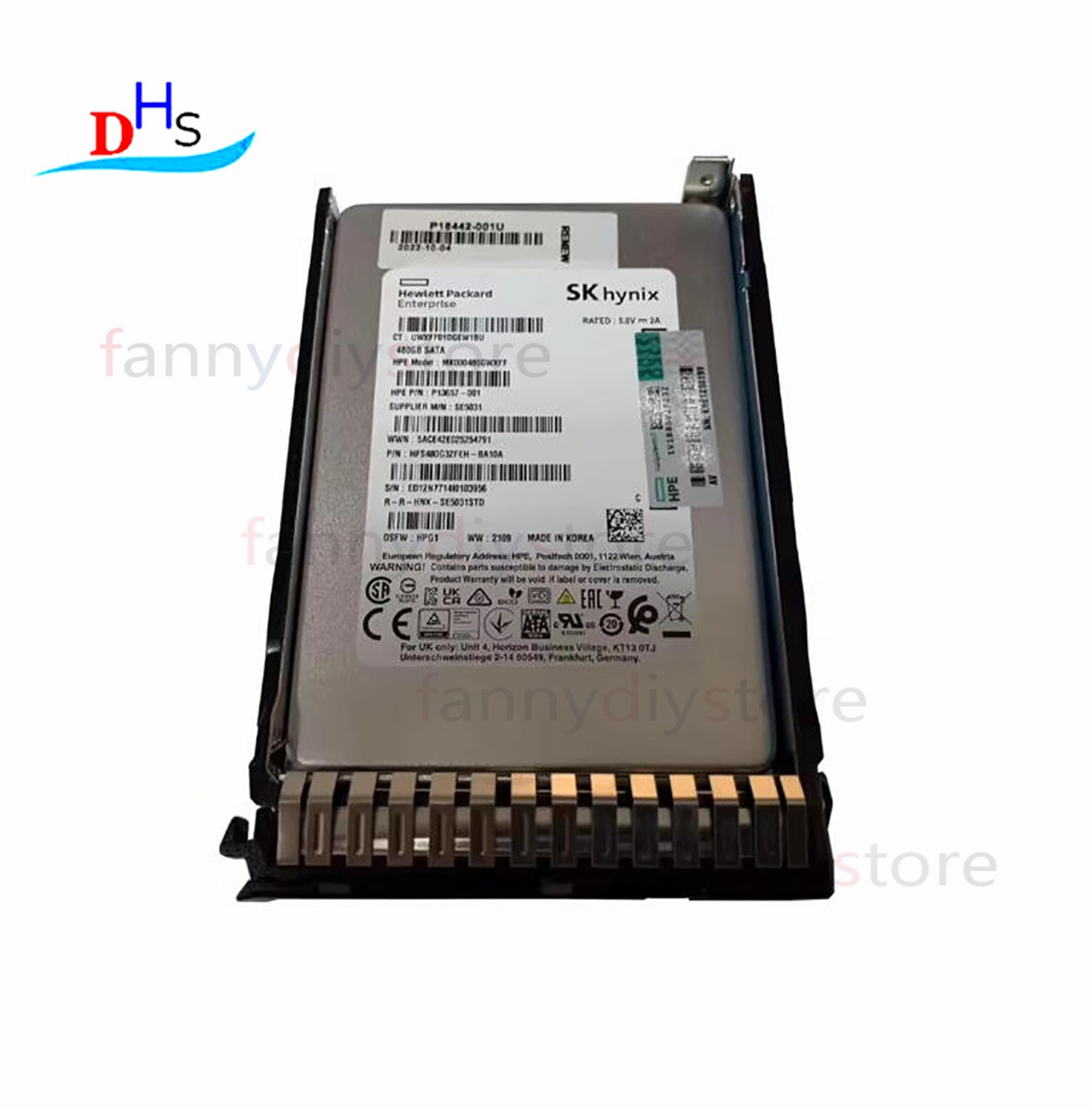 HPE Intel 480GB SATA 6G 2.5" G9 Gen10 Server SSD Replace P18422-B21 P18477-001