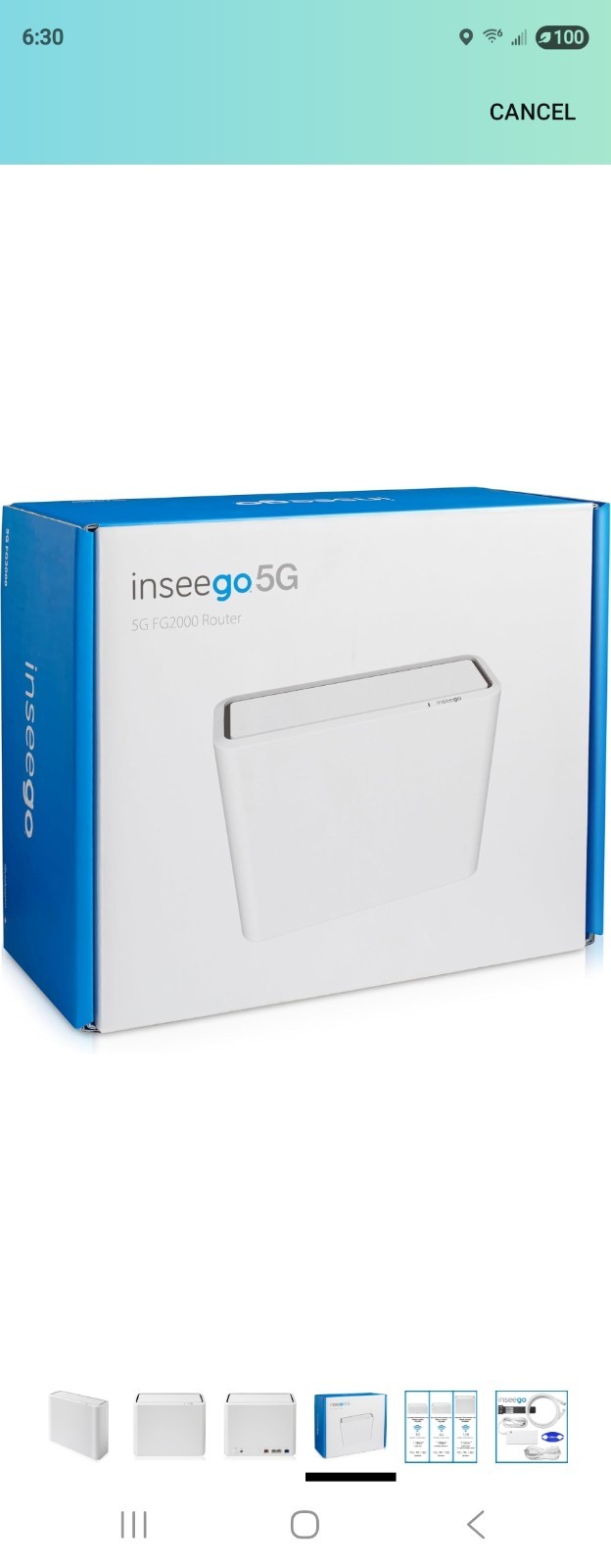 Inseego Wavemaker FG2000 5G Router with Sim Card.  MSRP is $399.99. On Amazon