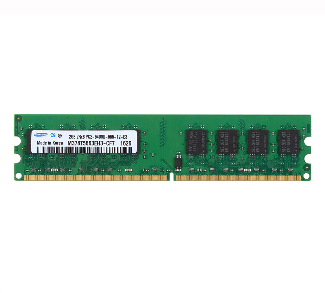 Lot 2GB 2G For Samsung PC2-6400U 2Rx8 DDR2 800Mhz Desktop DIMM Memory RAM Test