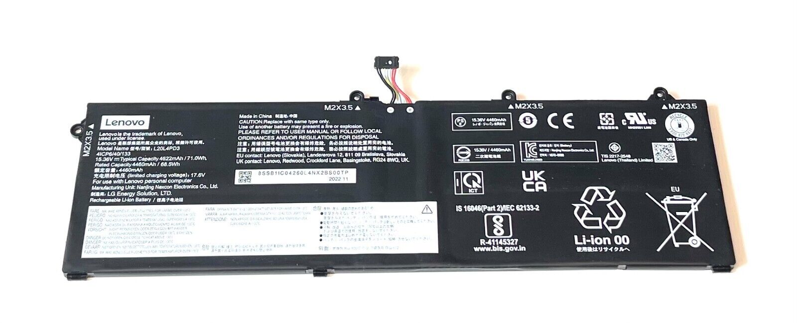 L20L4PD3 Genuine Battery For Lenovo Legion S7 15ACH6 16ARHA 16IAH7