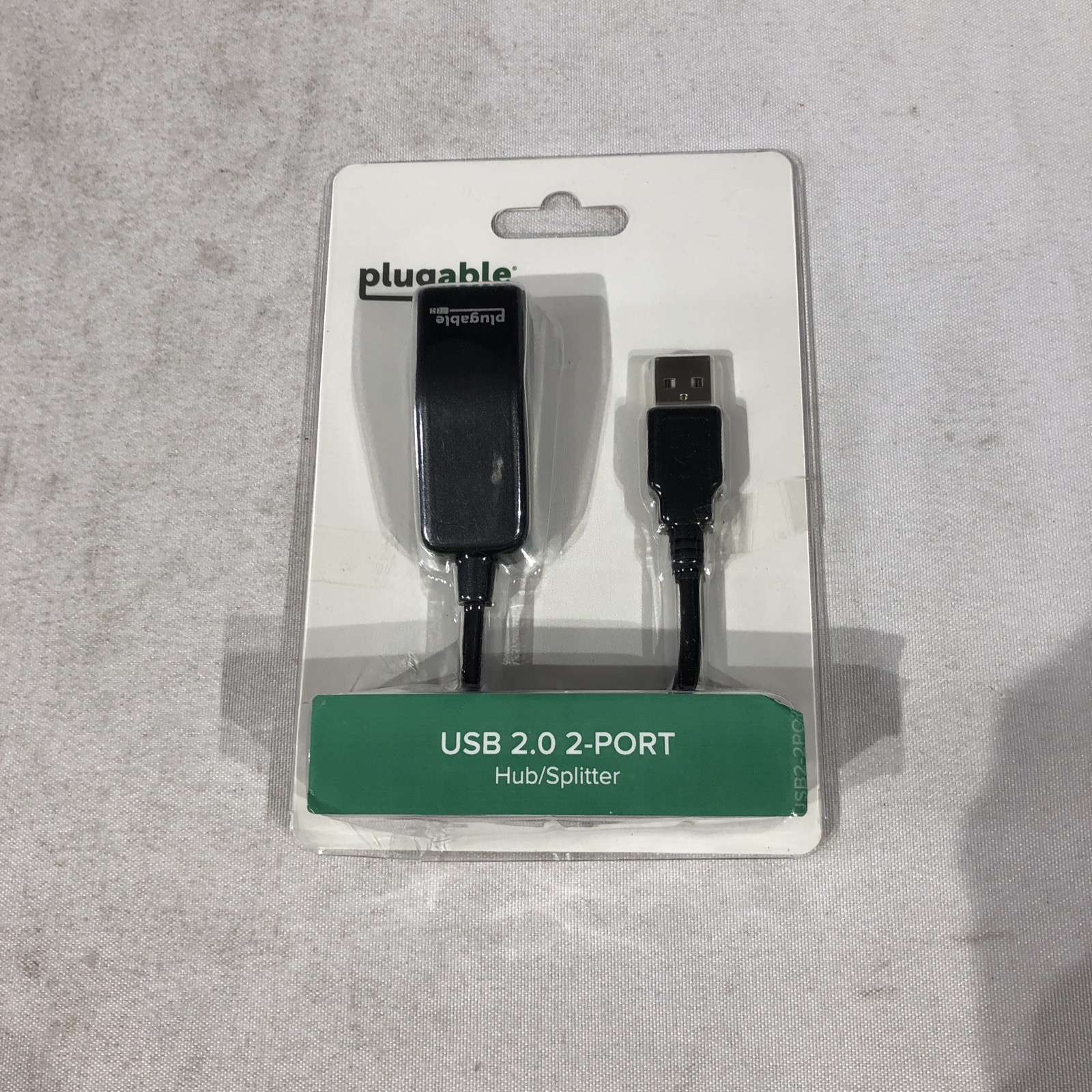 Plugable USB2-2PORT USB 2.0 2-Port Ultra Compact Hub 480Mbps New Sealed
