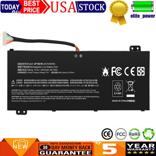 AP18E7M AP18E8M Battery For Acer Nitro An515-54-54W2 Nitro 7 Nitro 5 AN517-51-5