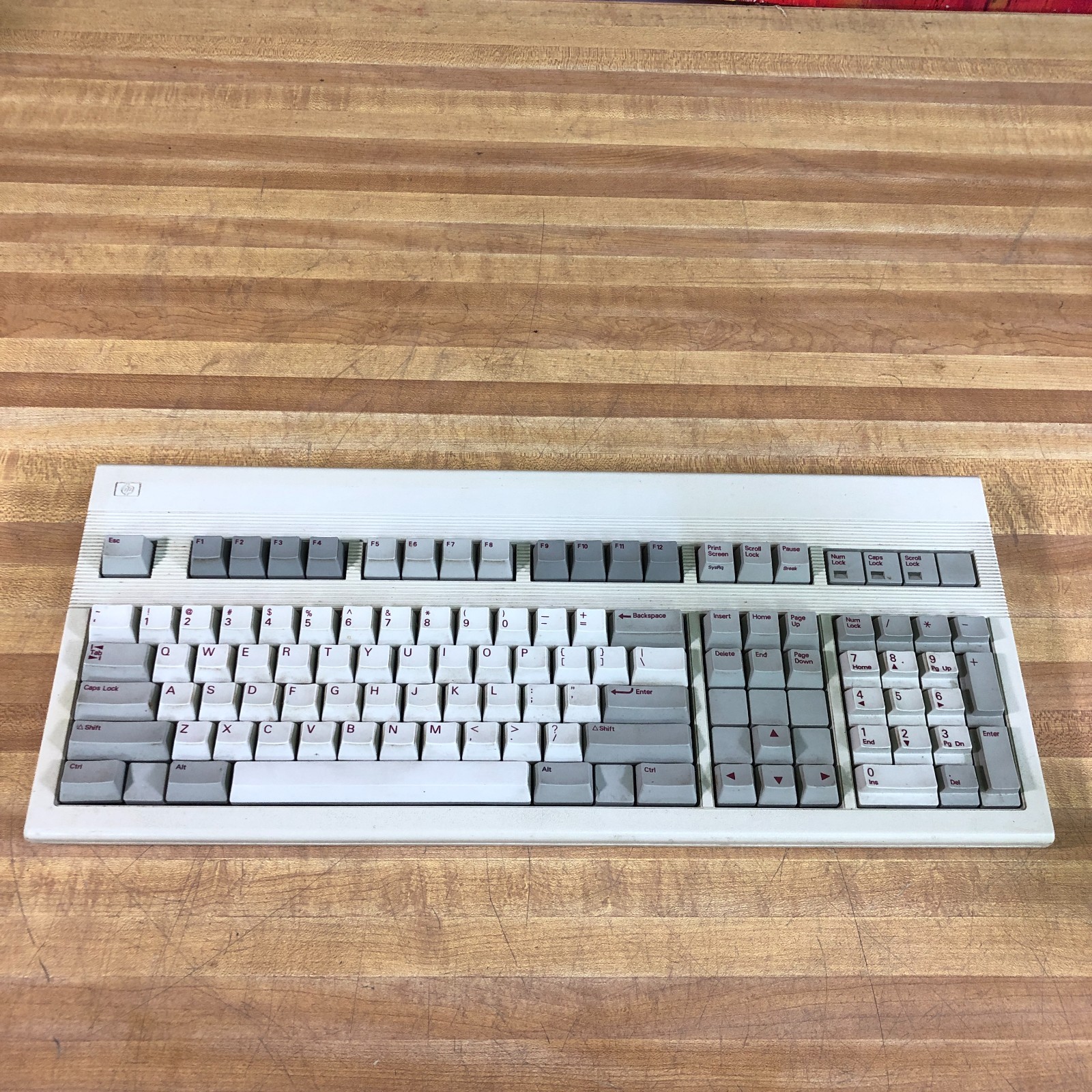 Vintage Hewlett Packard HP Terminal Computer Keyboard C1405A - WORKS