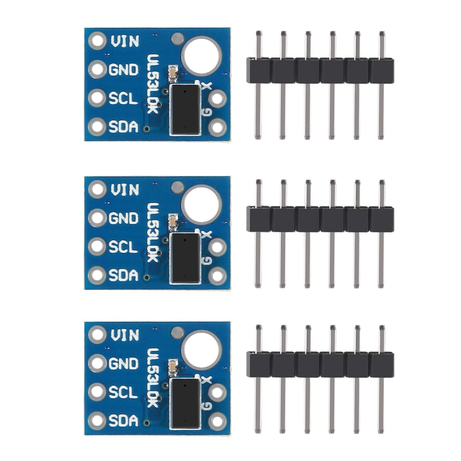 3Pcs VL53L0X Ranging Sensor Module GY-530 Laser Ranging Sensor Time-of-Flight...