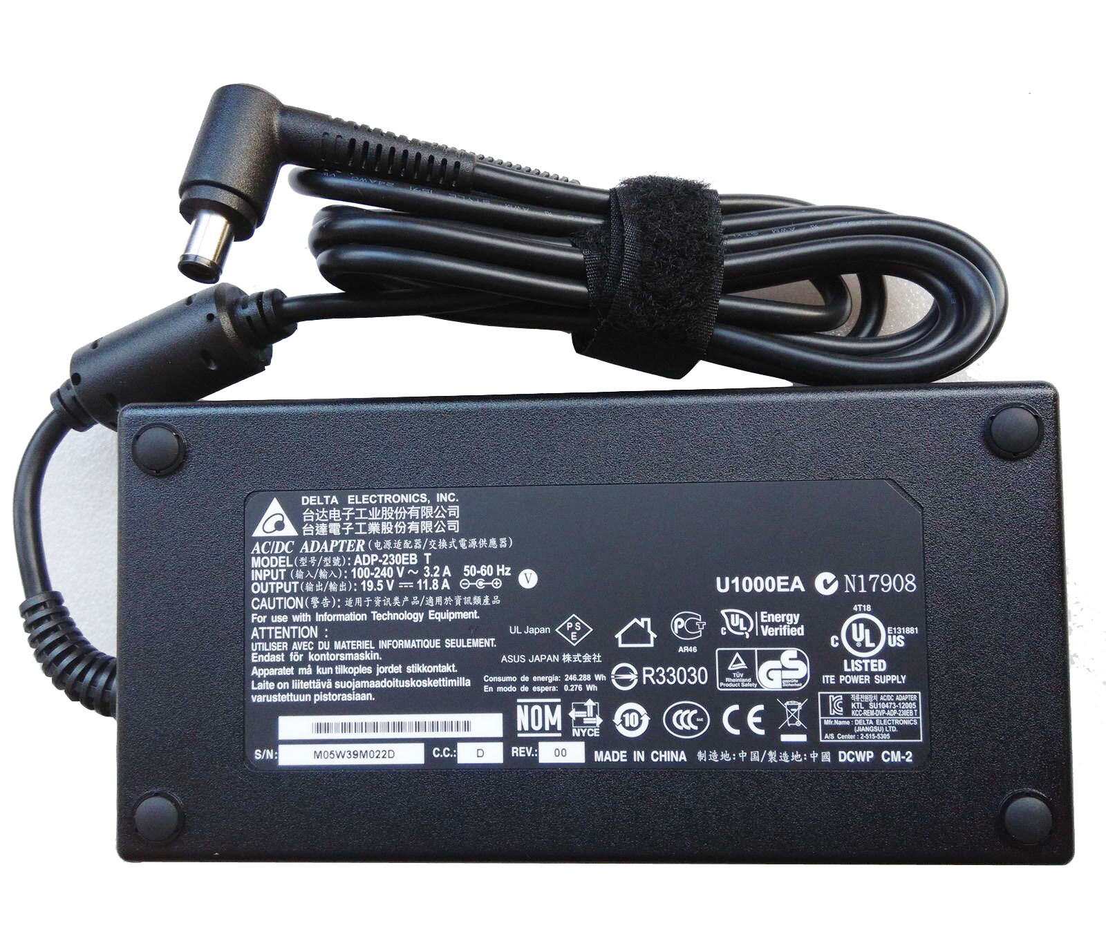 Genuine 11.8A 230W AC Adapter Charger For MSI GT72S 6QE Dominator Pro G ADP-230E