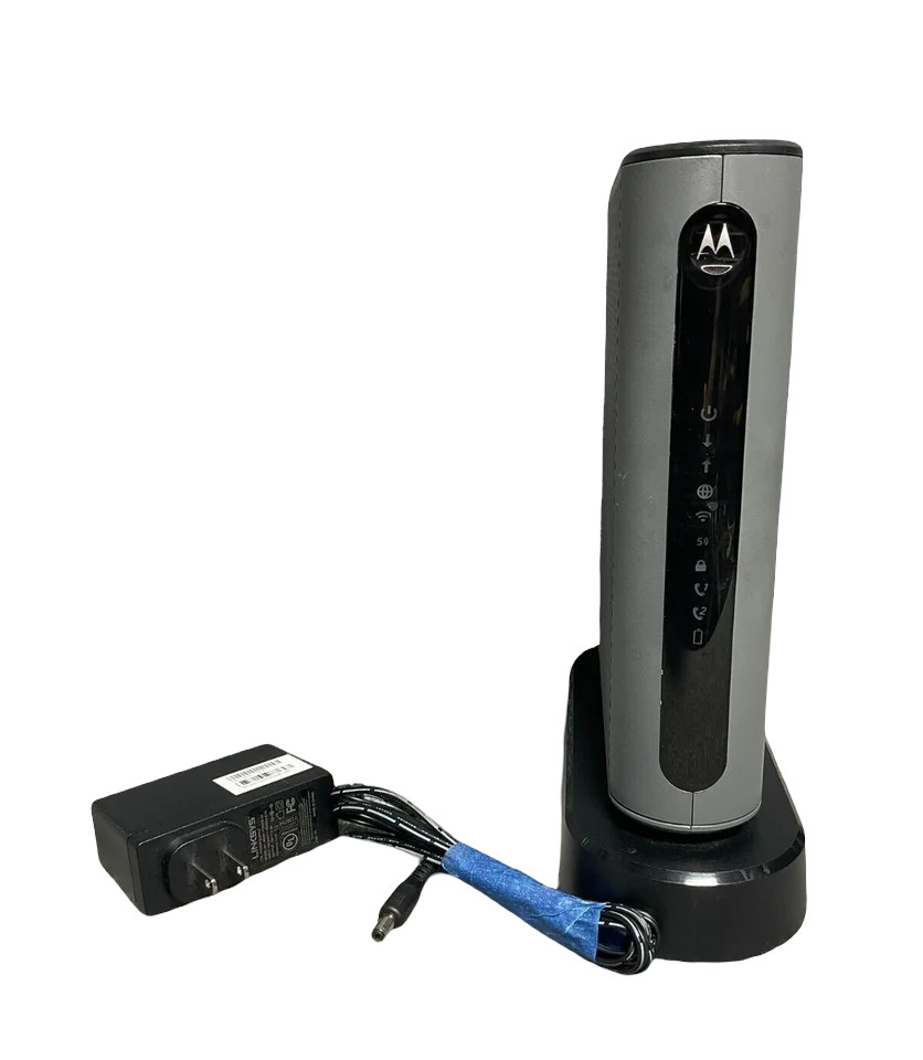 Motorola MT7711 24x8 Cable Modem AC1900 Dual Band WiFi Router Used 13648