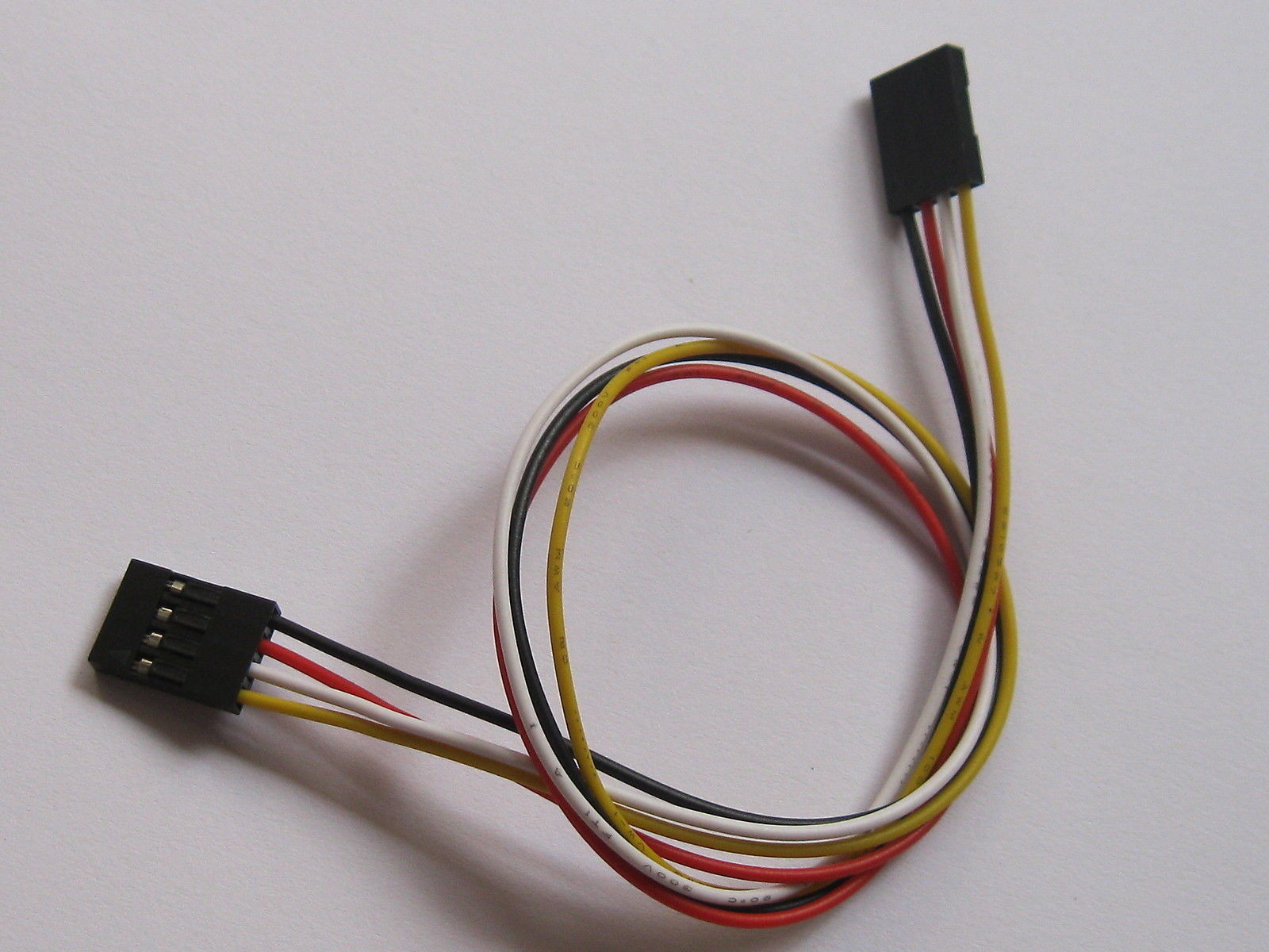 120 pcs Jumper wire Female to Female 4 Pin Pitch 2.54mm 4 colors Cable 30cm 12"