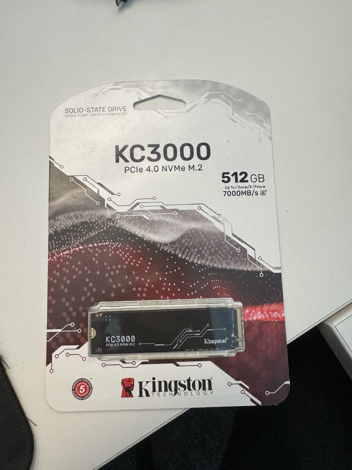 Kingston KC3000 512GB PCIe 4.0 NVMe M.2 Solid State Drive SSD SKC3000S/512G