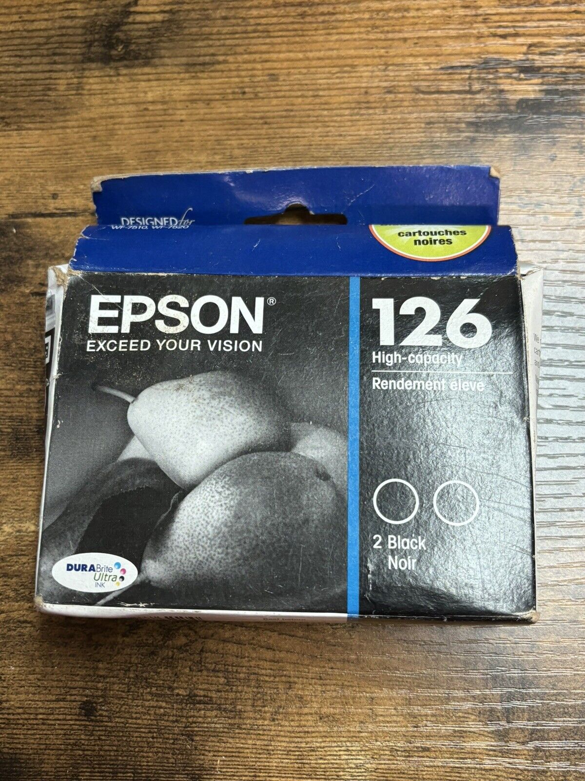 New 2 Pack Epson 126 Black High-capacity Ink Cartridges Exp 10/2023