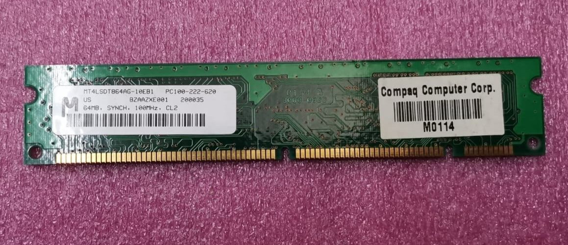 MICRON MT4LSDT864AG-10EB1 64MB 100MHZ 