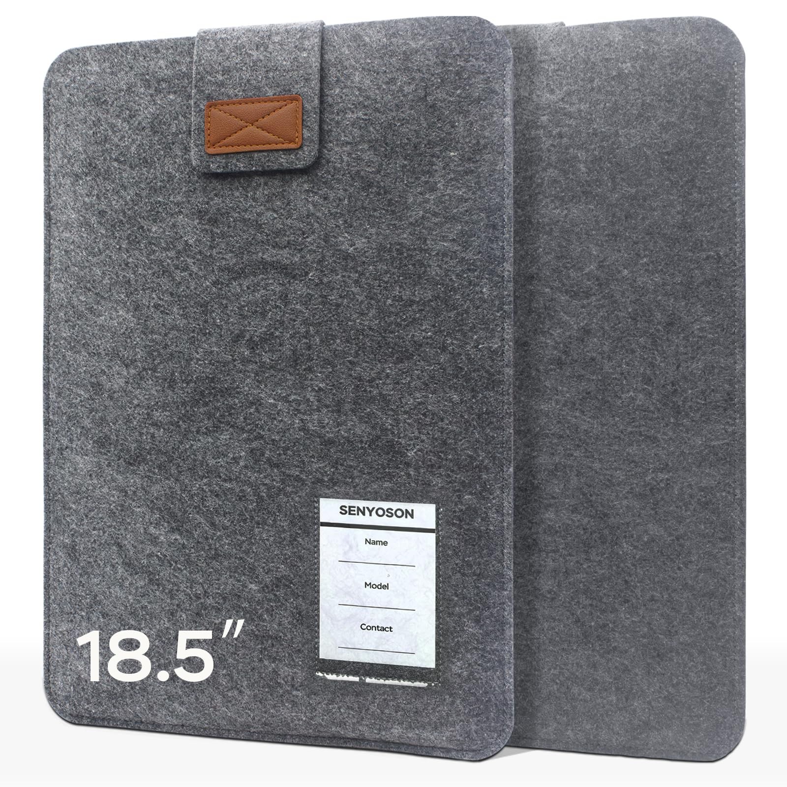 18.5 Inches Portable Monitor Sleeve Case Lightweight Felt Storage Bag