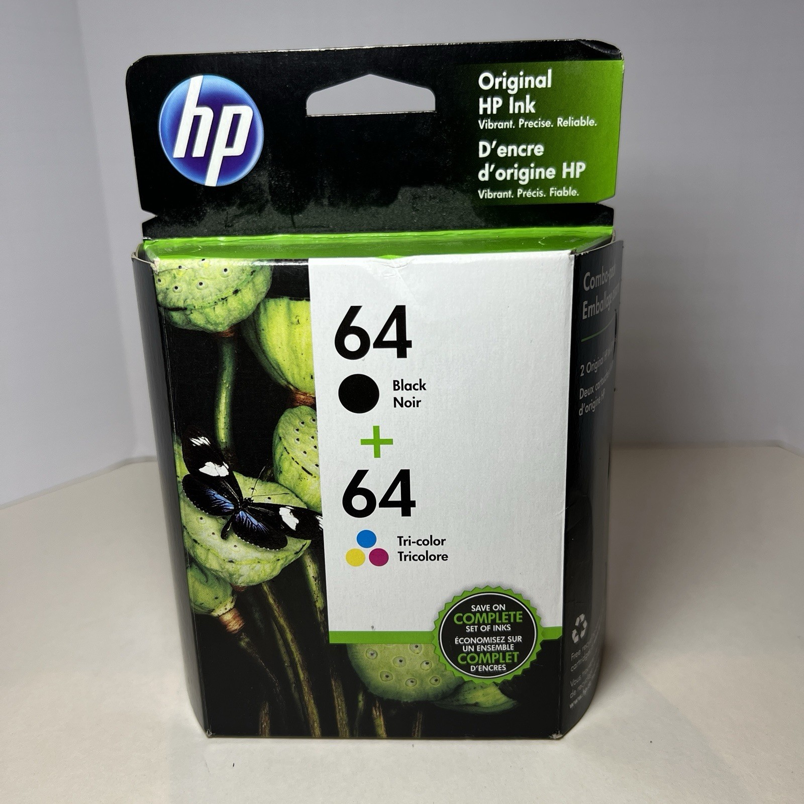 HP 64 Ink Cartridge Combo HP 64 Black + HP 64 Color New Genuine
