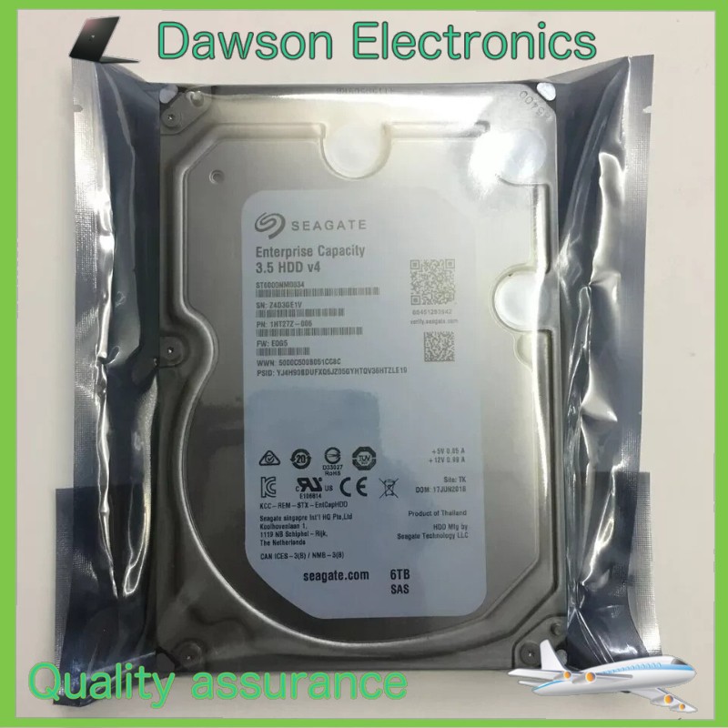 Seagate ST6000NM0034 6TB 7.2K 3.5" 12Gbps Cache 128MB 6000 GB SAS Hard Drive