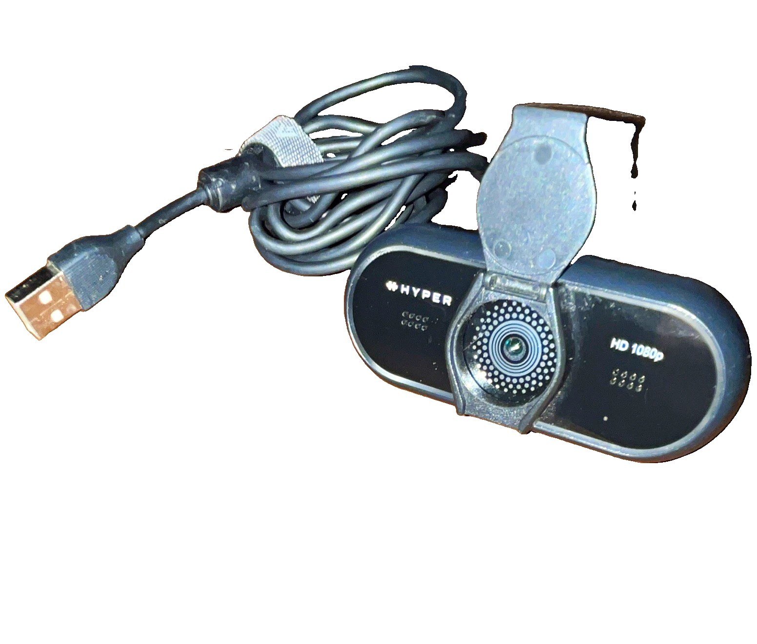 Hyper HD 1080p USB 2.0 Clip-On Webcam with Built-In Microphone & Privacy Cover