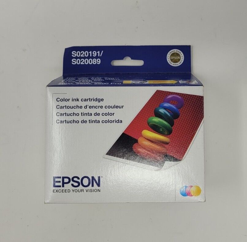 Epson S020191 S020089 Ink Cartridges Stylus Color 400 600 740 NEW