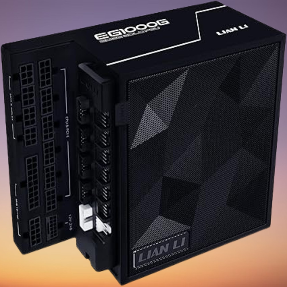 Lian Li EDGE1000W L-Shape ATX3.1 Full Modular USB Fan Hub Black