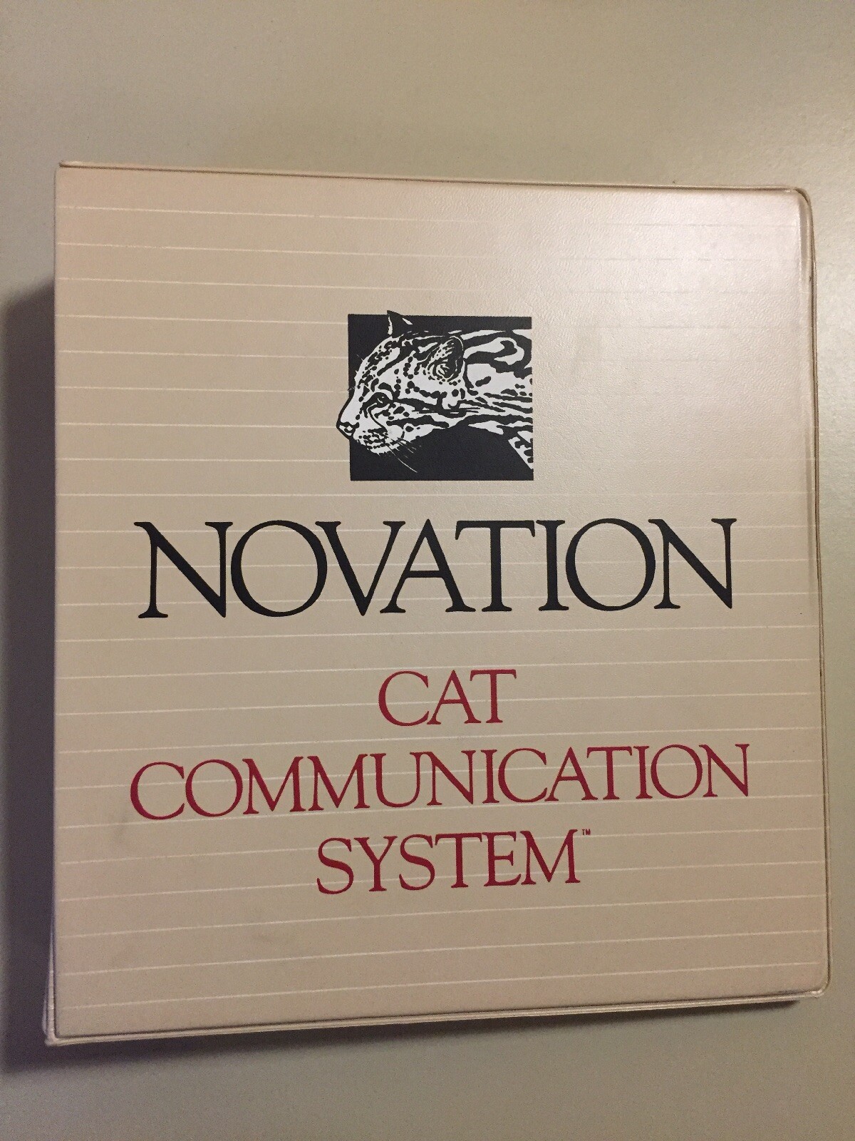 Vintage 1985 NOVATION CAT Communication System Professional 2400 Manual VHTF
