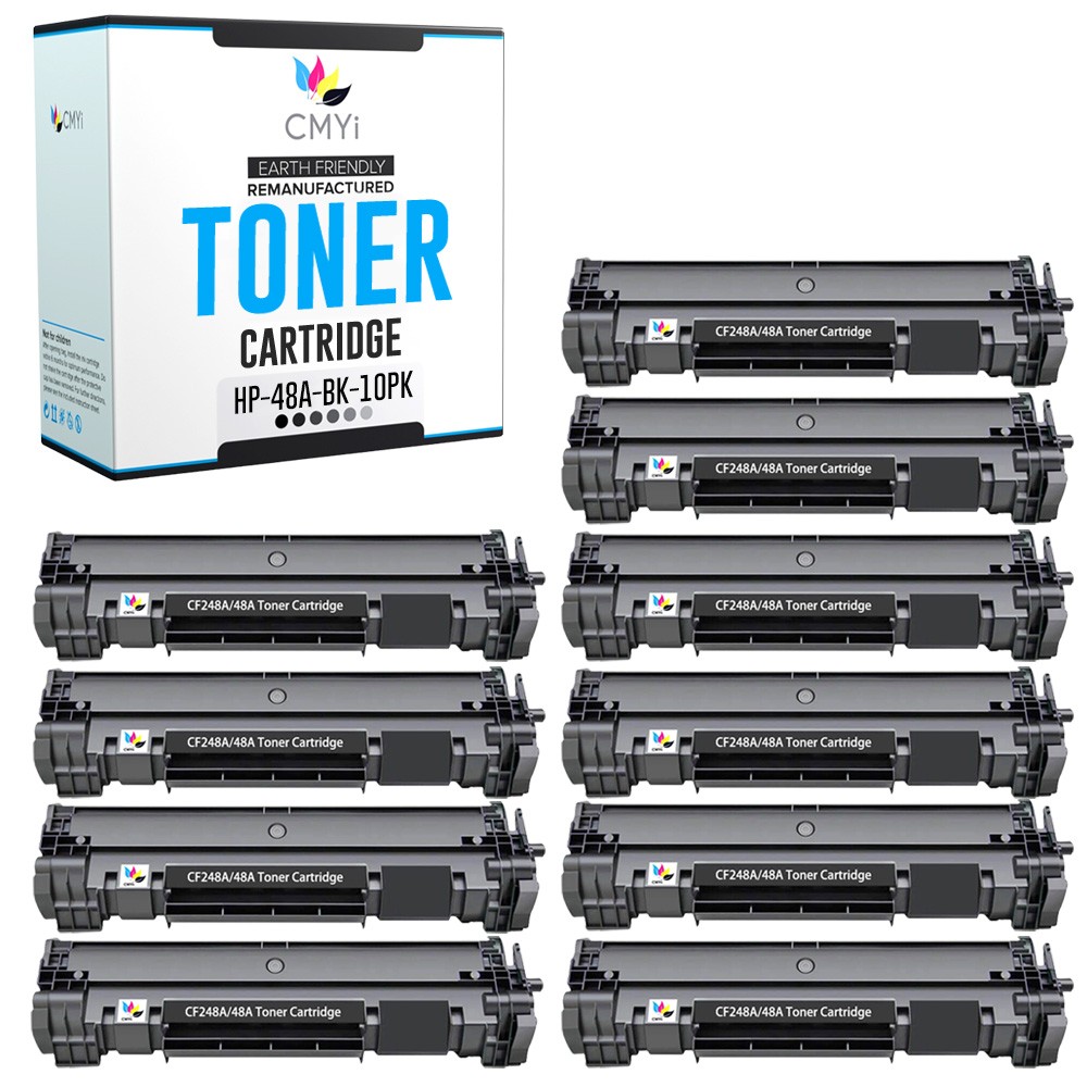 10PK CMYi Replacement 48A Combo Pack Toner Cartridges for HP LaserJet Pro M15a