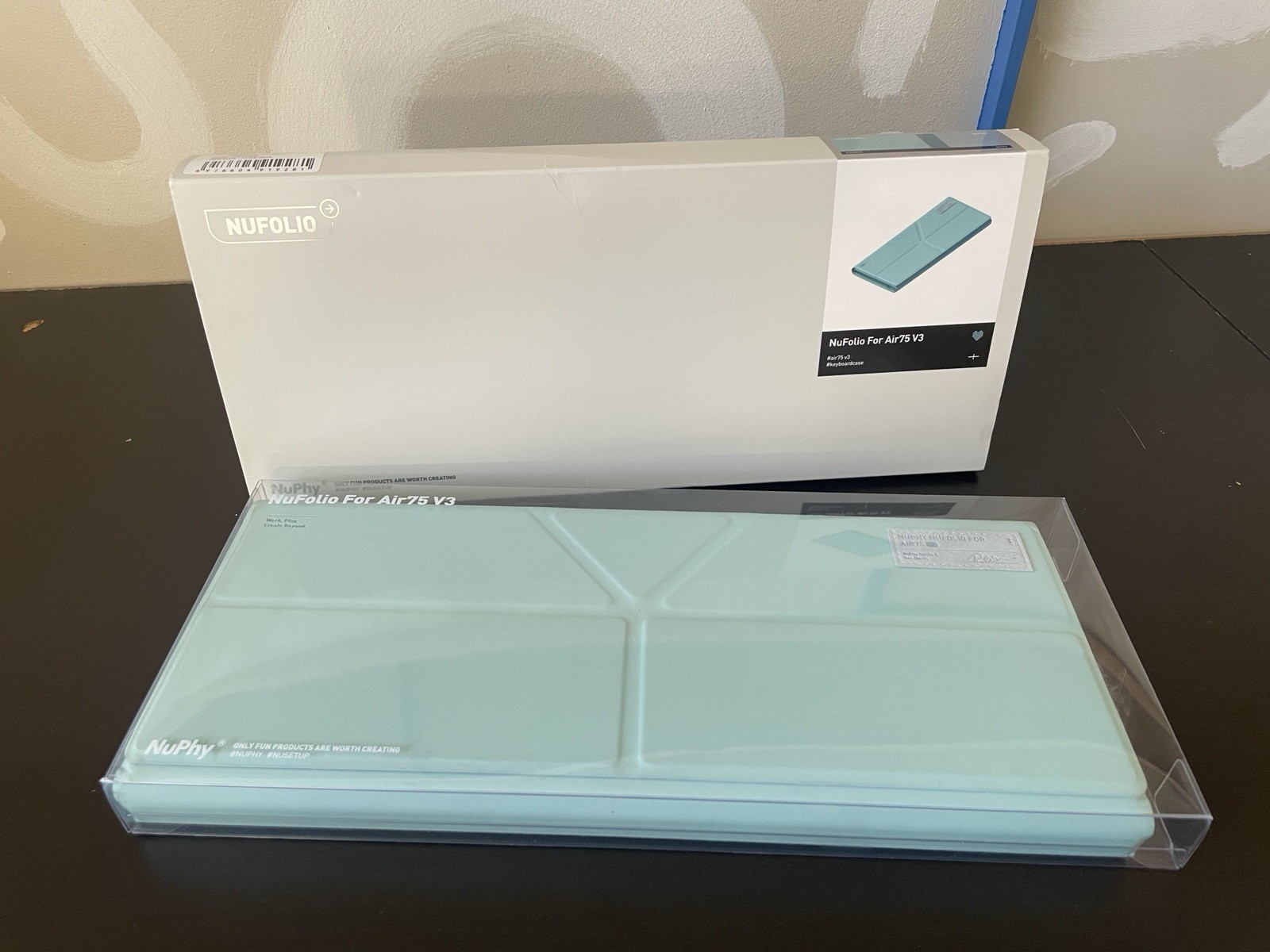 NuPhy NuFolio Keyboard Mat for NuPhy Air75 V3 Azure Mist