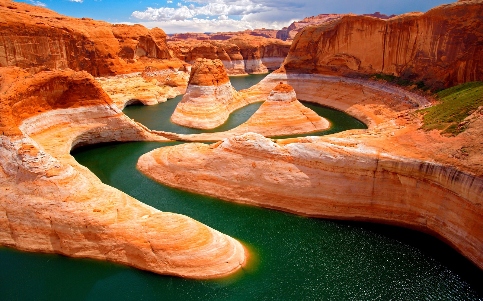 Landscape lake canyon sandstone nature rocks river grand Custom Gaming Mat Desk