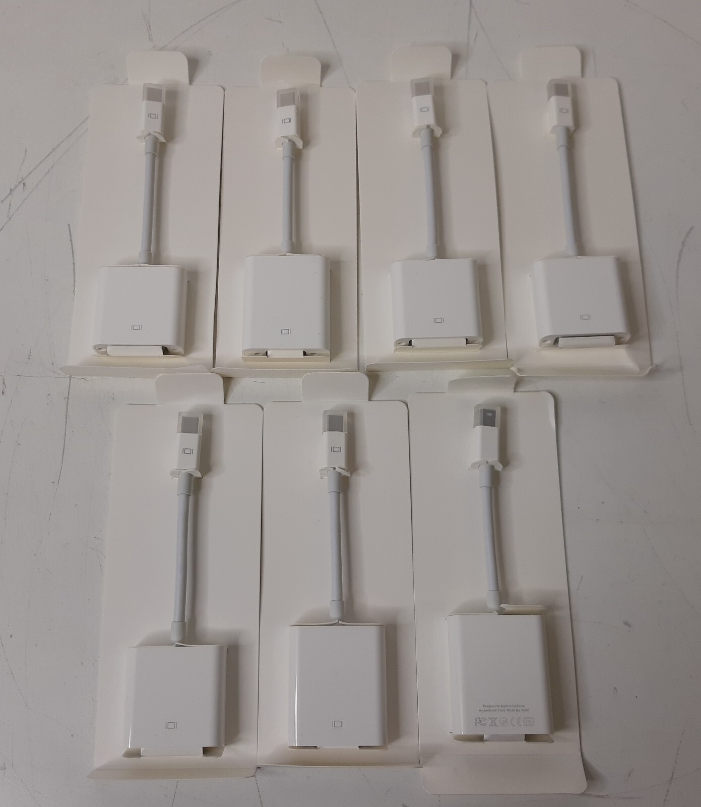 7x New Open Box Genuine OEM Apple Mini DisplayPort to DVI Adapters MB570Z/B