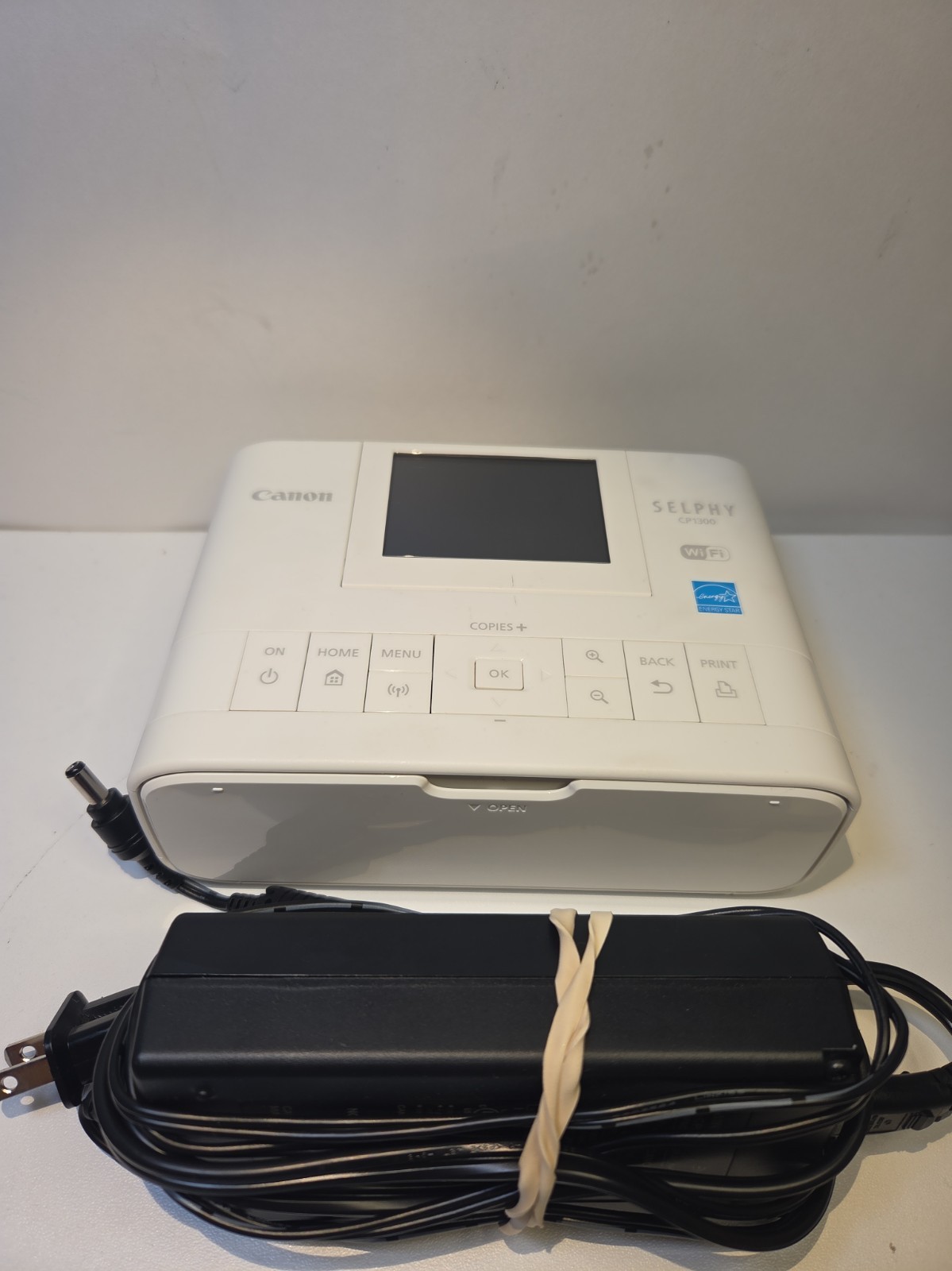 Canon SELPHY CP1300 Wireless Compact Photo Printer With Power Cord power tested