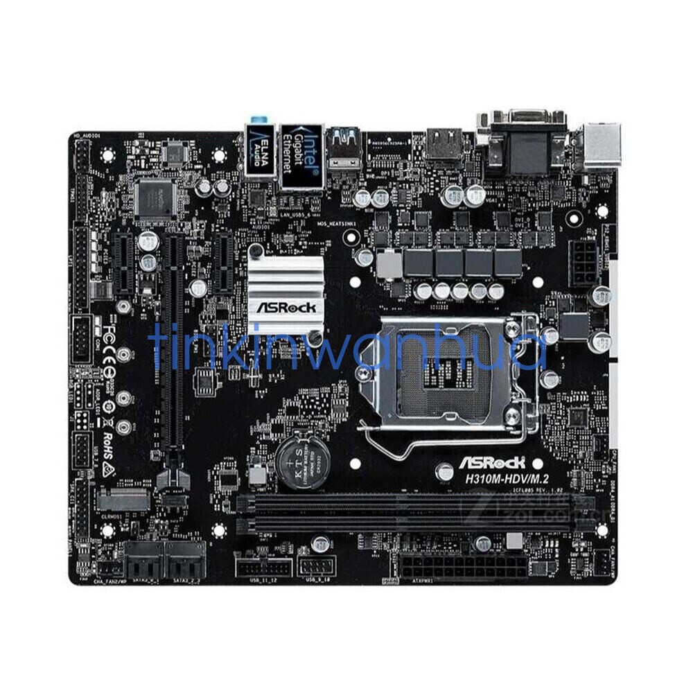 FOR ASROCK H310M-HDV/M.2 H310 Motherboard DDR4 32G
