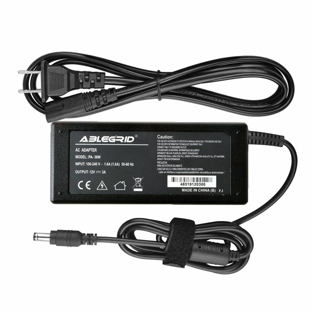 12V 3A AC-DC Adapter for Sirius Satellite Radio Boombox Charger Power Supply PSU