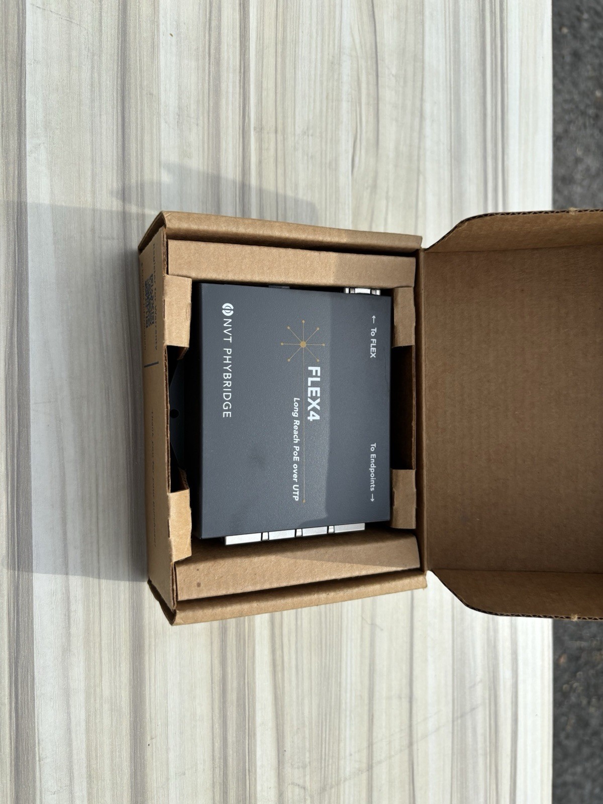 NVT Phybridge FLEX 4-Port Long-Reach PoE over UTP Adapter