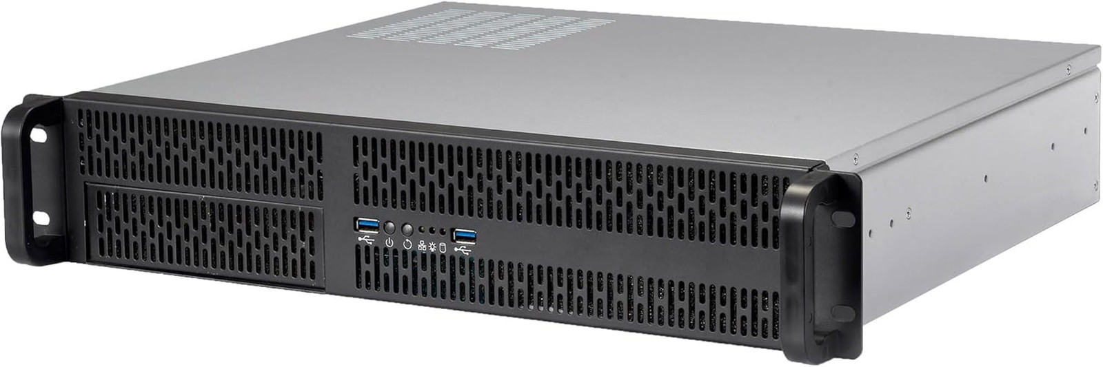 2U Server Chassis Rackmount Case | 4 3.5"/2.5" HDD, 1 5.25" Device | Micro-Atx C
