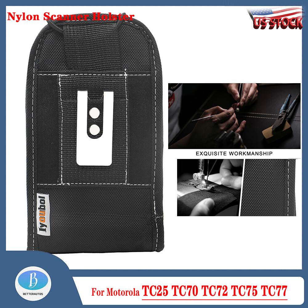 Nylon Scanner Holster w/ Belt Clip bag for  TC25 TC70 TC72 TC75 TC77