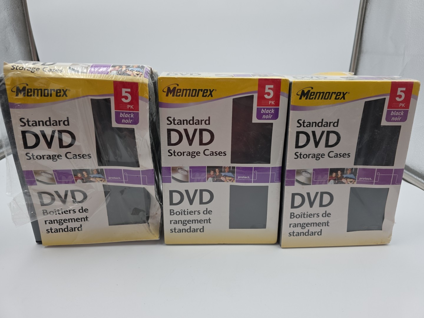 Lot Of 14 Memorex DVD Storage Cases (5-Pack) New Package