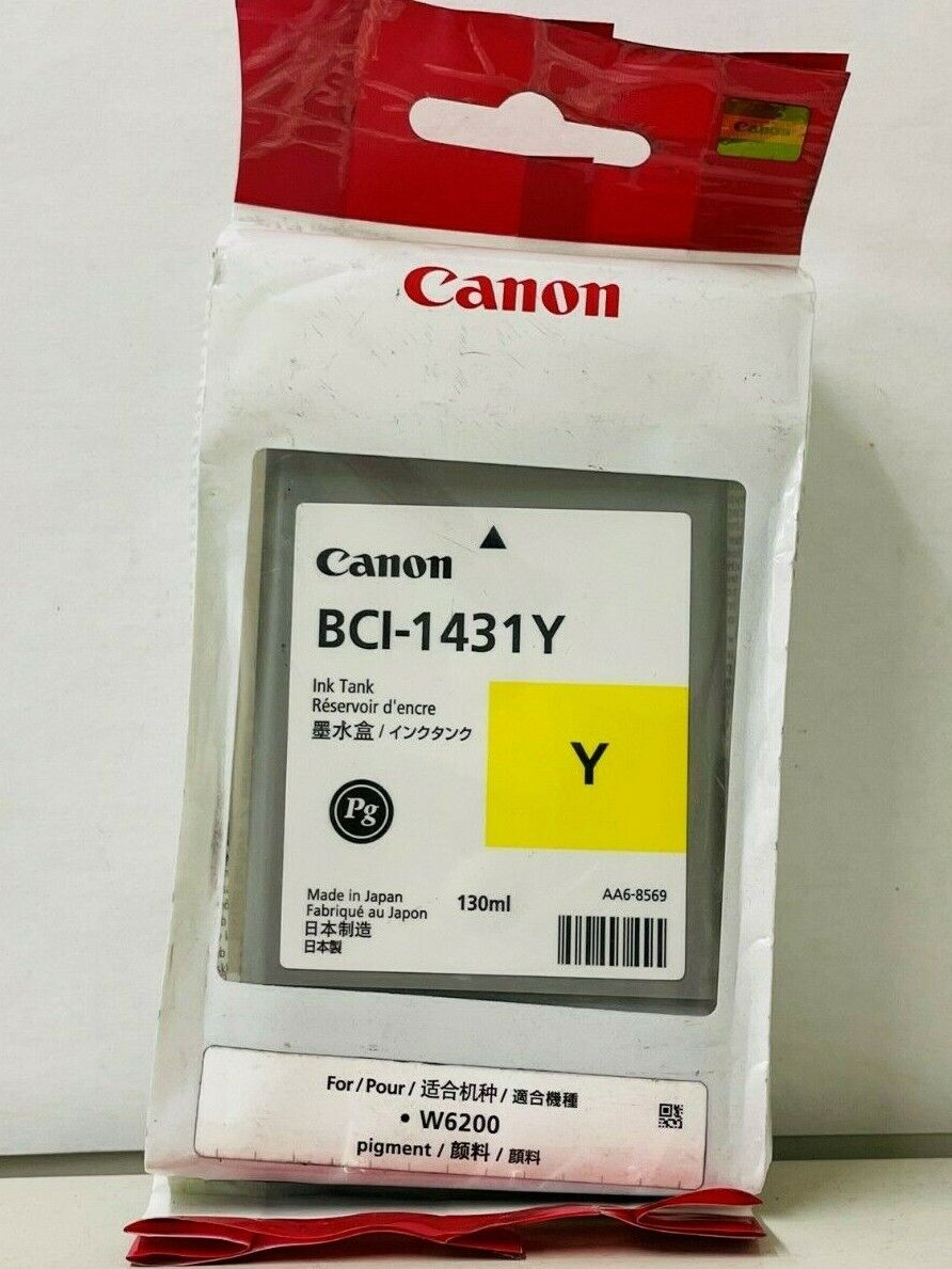 New Genuine Canon BCI-1431 Yellow Ink Tank 130ml Bag imagePROGRAF W6200 BAG