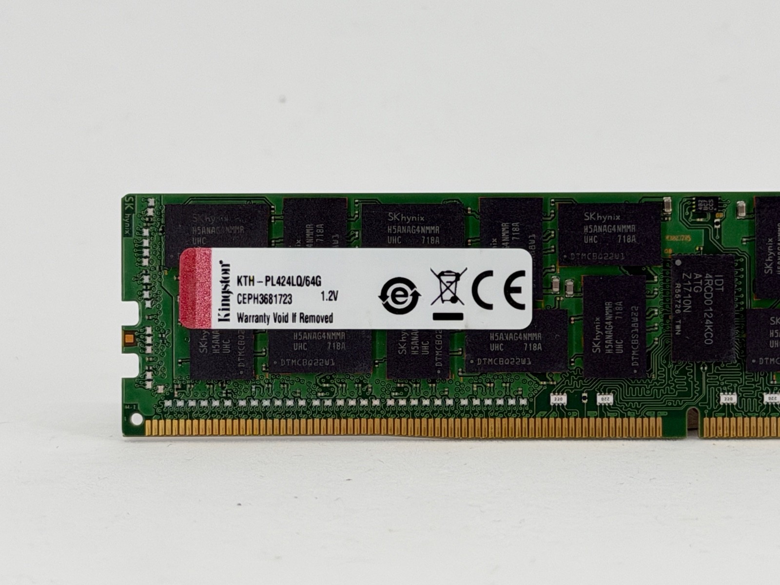 Kingston 64GB DDR4 2400MHz LRDIMM Server Memory (KTH-PL424LQ/64G) - Preowned