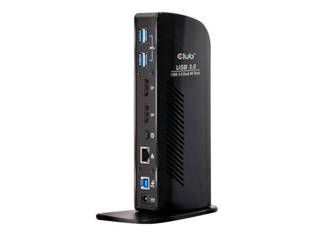 Club 3D USB 3.0 Dual Display 4K60Hz Docking Station Charging/Docking CSV-1460